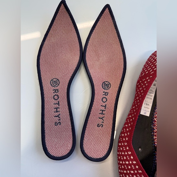 Rothy’s Red Apple Honeycomb Point RETIRED Size 8.5 EXC - Picture 4 of 9